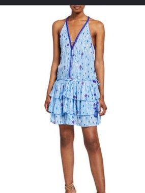Poupette St. Barth Bety Tiered Sleeveless Mini Dress in Blue
Fanciful